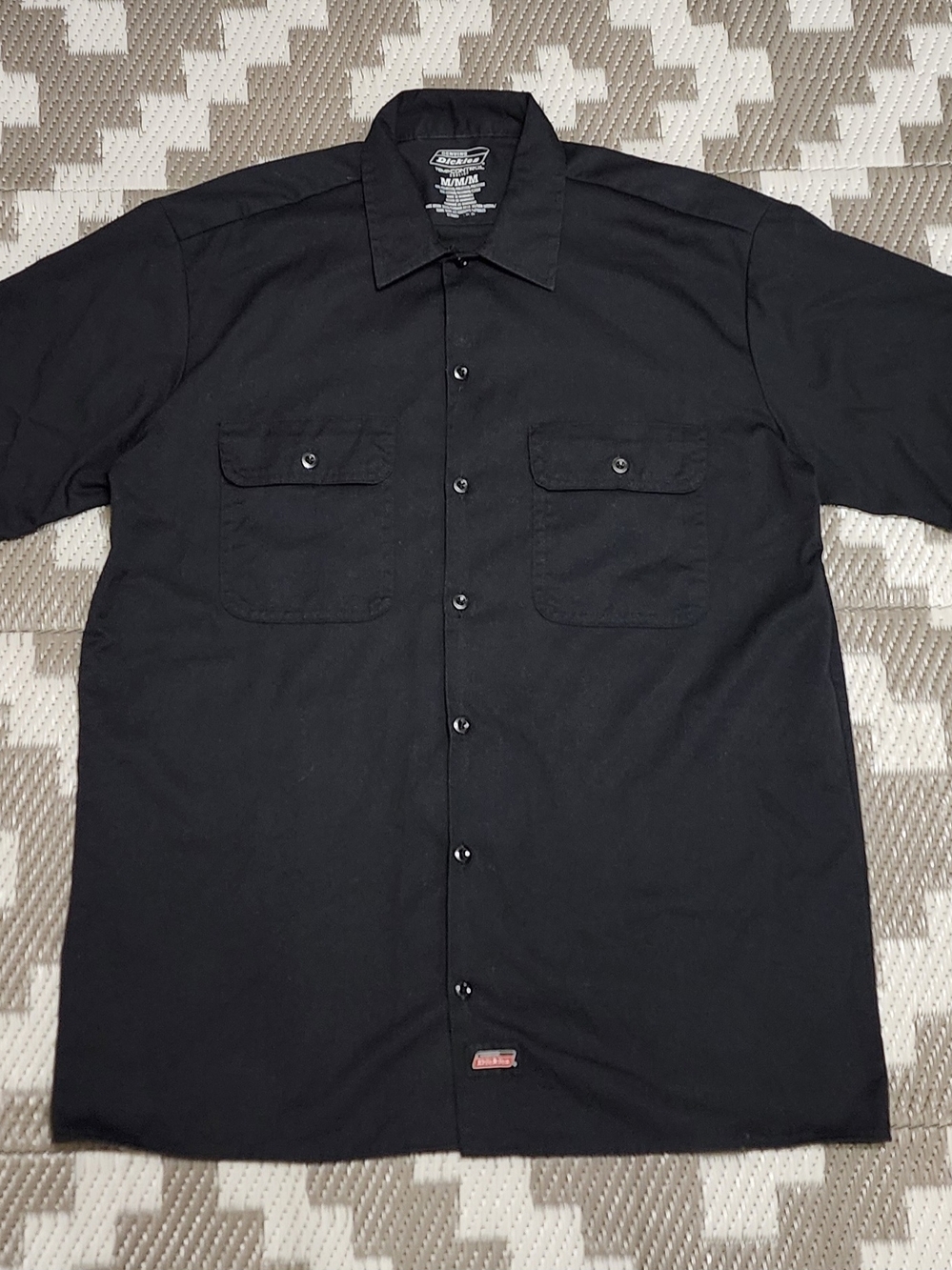 Dickies Black Short-Sleeve Work Shirt - Men's